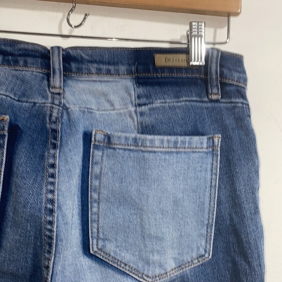 Blank NYC jeans The Reade crop frayed hem size 29 patchwork‎ denim - Picture 3 of 8